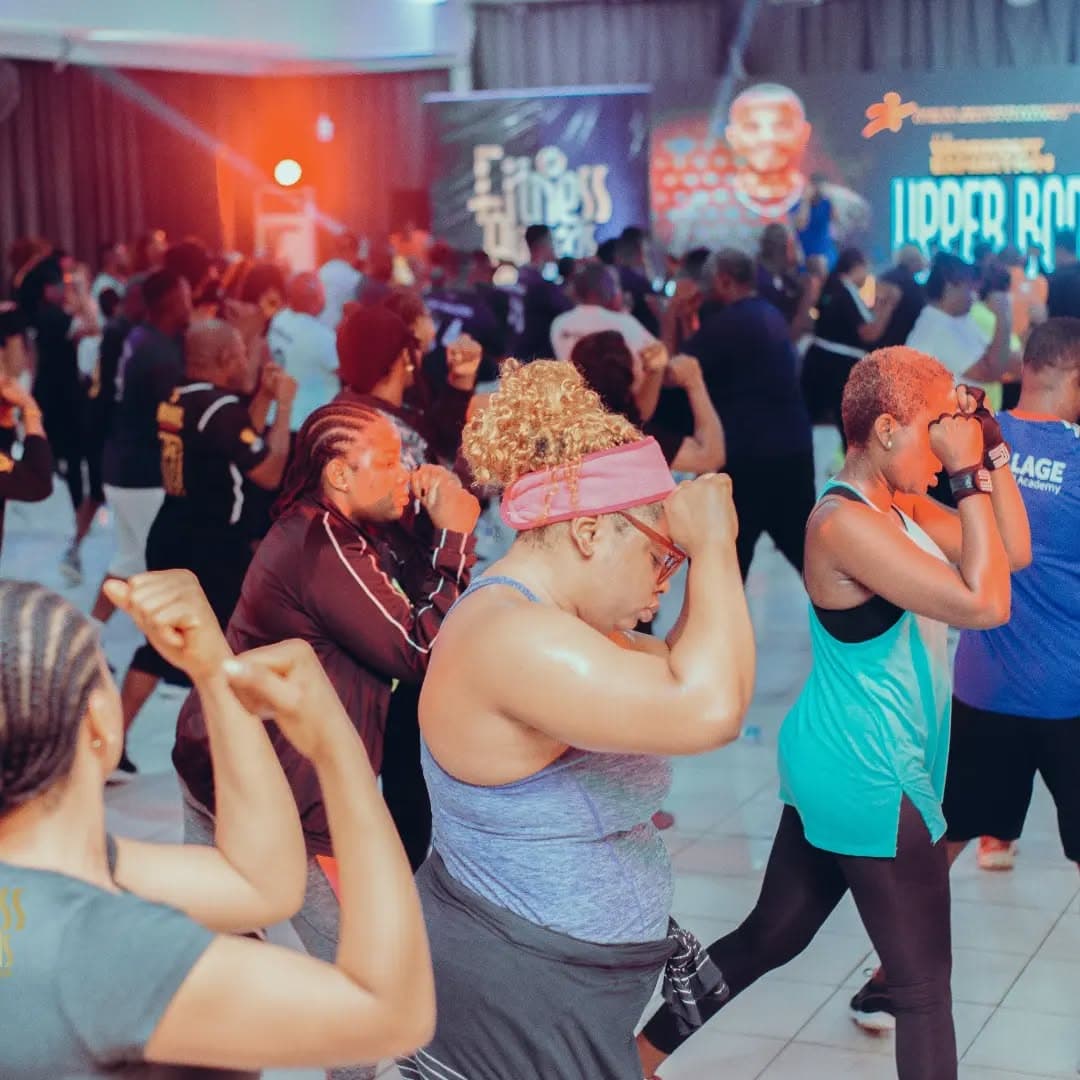 Group workout session in progress